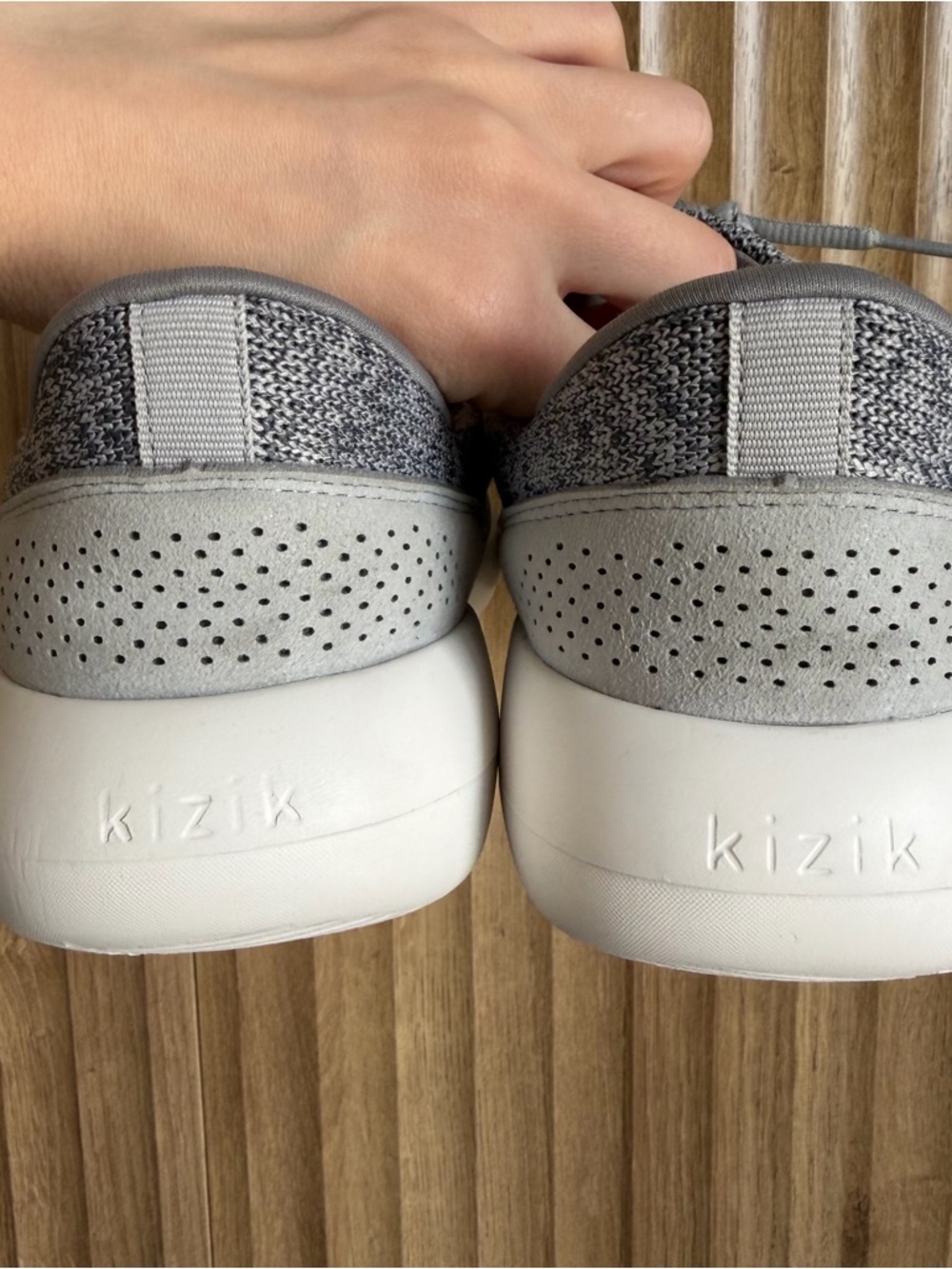 KIZIK Madrid Eco Knit Slip On Shoe Sneakers Heathered Gray - Picture 6 of 9